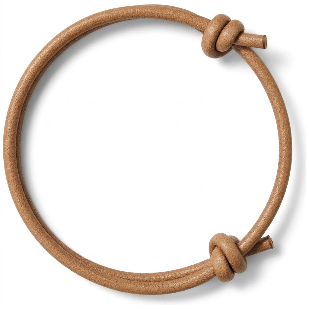 Minimalist Genuine Leather Knot Bracelet