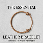 Minimalist Genuine Leather Knot Bracelet