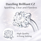 Open Hoop Double Stone Nose Ring