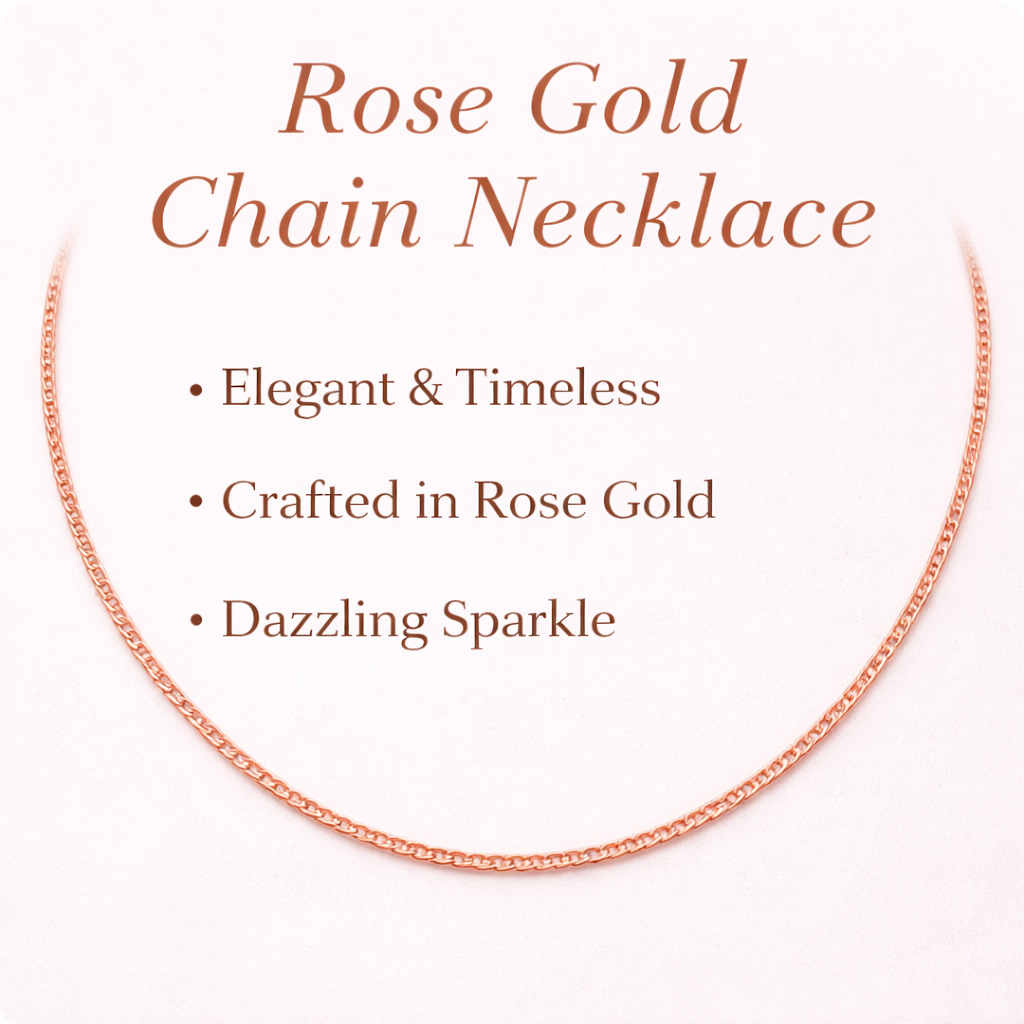 Rose Gold Minimalist Chain Necklace
